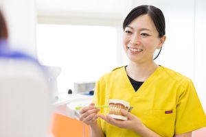 歯科衛生士による歯磨き指導